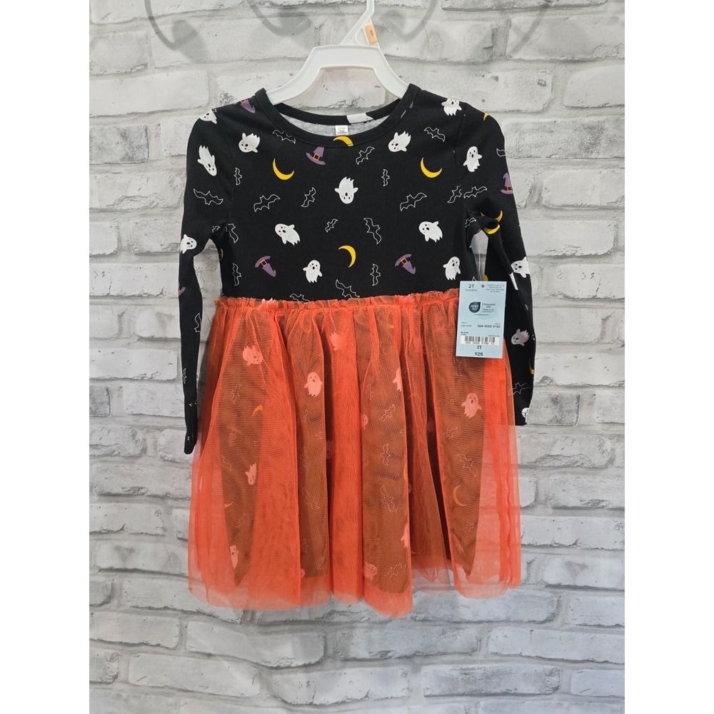 Okie Dokie Baby Girls 2T Months One Piece Halloween Dress Outfit, New With Tags!